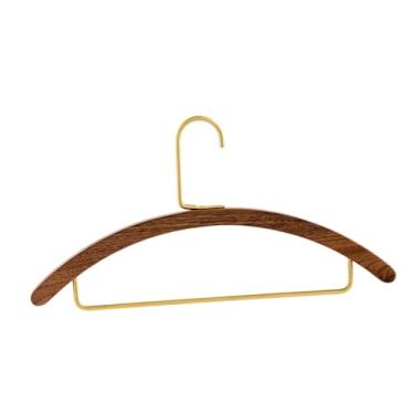 Imagem de Ｂｅｓｇａ Cabide para roupas, cabide leve de madeira, latão, moderno, organizador de armário, varal para secar roupas, blusa, camisa, dormitório, Style C