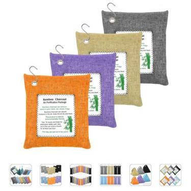 Imagem de Sacos purificadores de ar de carvão vegetal de bambu MYBMHTNB 4x500g 1