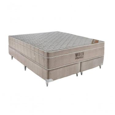 Imagem de Cama Box E Colchão Airtech – Queen Size(158x188) - Ortobom