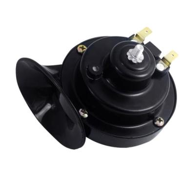 Imagem de Ammtio Sirene de chifre de caracol universal de 12 V, 48 V, 60 V, impermeável, para motocicleta, carro, scooter, conecte ao telefone para reproduzir música. (12 V)