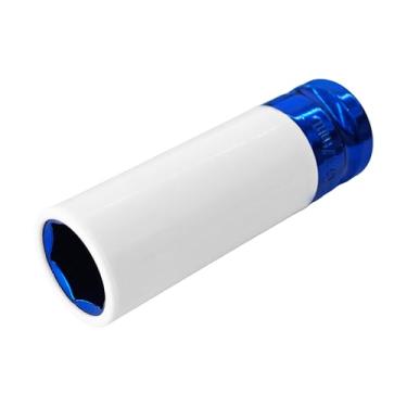 Imagem de Runseaway Soquete de porca profunda de impacto de 17 mm com acionamento de 1,2 polegada, protetor de roda resistente, estrutura CR-MO de 6 pontos, ideal para remoção de pneus e prevenção de danos à