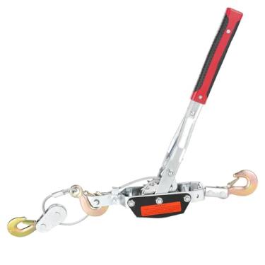 Imagem de Guincho de 5 toneladas, cabo de aço de 3 ganchos resistentes, extrator de força de engrenagem dupla para levantamento de reboque, barcos em movimento, aperta cerca e troncos de transporte de árvores