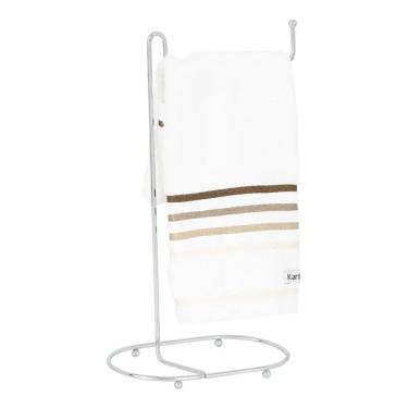 Imagem de Suporte Porta Toalha Lavabo Pia Cromado Banheiro Arthi