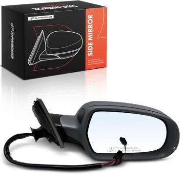 Imagem de A-Premium Espelho retrovisor elétrico do lado do passageiro - compatível com Audi A4 2012-2016 - Espelho retrovisor externo externo dobrável elétrico aquecido com luz de seta e detecção de ponto cego