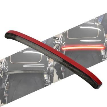 Imagem de HCmotorku Lanterna traseira de LED para para-choque traseiro compatível com Harley Fat Boy FLFB FLFBS 2018–2025, luz de seta de freio (lente manchada)