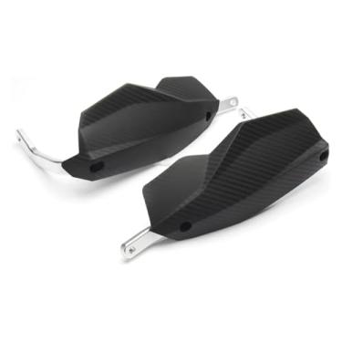 Imagem de BYYINGSUS Protetor de mão para guidão de motocicleta compatível com SX SXF EXC XCW EXCF EXCF 50-500 Duke 690 Protetor de mão para bicicleta Dirt Pit (carbono preto)