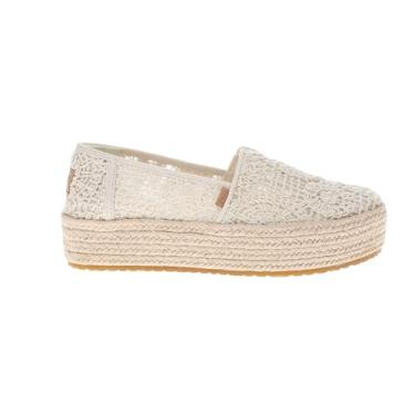 Imagem de TOMS Tênis feminino Valencia Slip-On, Renda de crochê natural, 40