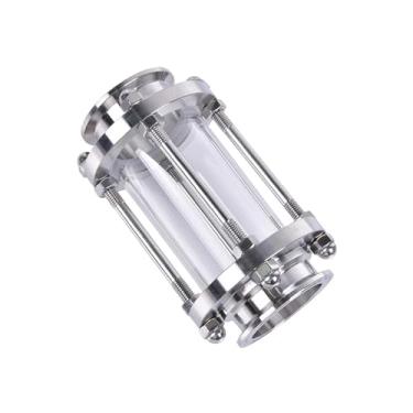 Imagem de Dioptria de vidro de visão de fluxo de 32 mm 1,5'' 50,5 mm Tri Clamp SS304 aço inoxidável encaixe de tubulação destilador diário homebrew