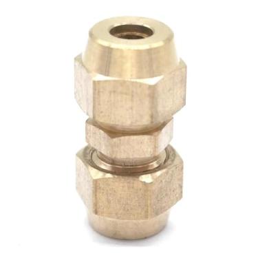 Imagem de WWECCQIJ Tubo Flare OD 6 mm Porcas iguais M12x1,25 Latão Flare Macho Conector Tubo Encaixe Pneumático