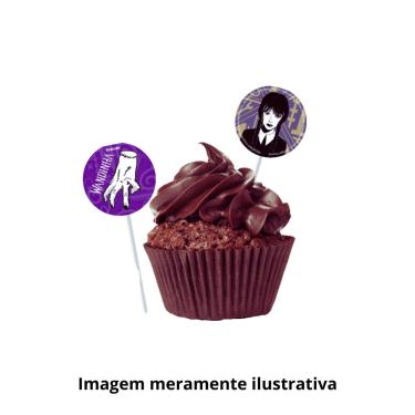 Imagem de Topper p/ Doces Wandinha c/ 8 unidades Festcolor