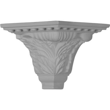 Imagem de Ekena Millwork Canto externo MOC04X05WA (compatível com moldagem MLD04X05X06WA), 13 cm P x 11 cm A, branco