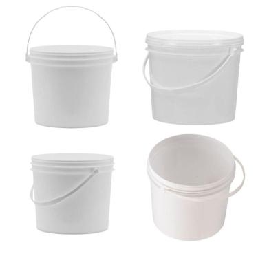 Imagem de Balde Para Bolacha 1.8 Litros Branco 25 Pçs