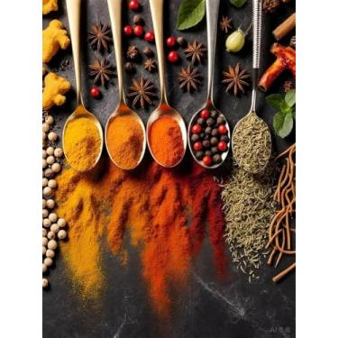 Imagem de Diymood Kits de tempero de pintura de arte de diamante 5D DIY para adultos, pintura com arte de diamante colorida broca completa redonda bordado mosaico iniciante casa decoração de parede presente