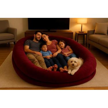 Imagem de Puff Ninho Gg Gigante Área De Descanso Sofá Cama Adulto - VIVA BEM, vi