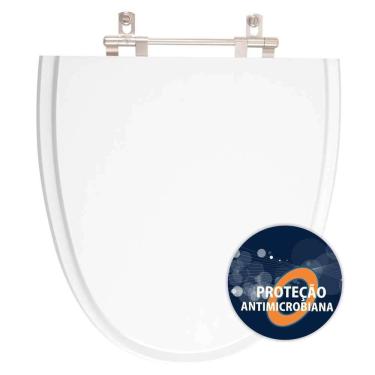 Imagem de Assento Sanitário Poliester Antibacteriano Aloha Branco Para Vaso Celite