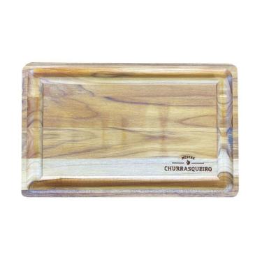 Imagem de Tábua De Carne Teca Com Canaleta Personalizada Mestre