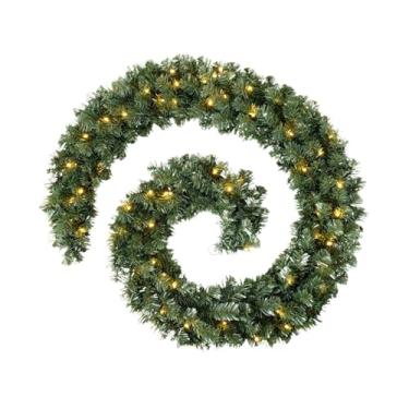 Imagem de IEUDNS Guirlanda de Natal para decoração de parede, guirlanda artificial de para mesa de jantar, lareira, lembrancinhas de festa e muito mais.