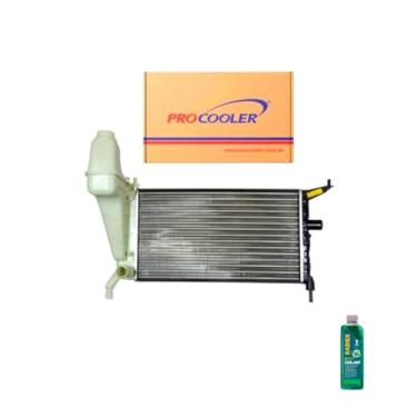 Imagem de Kit Radiador GM Celta 1.0 1.4 2000/2006 + Aditivo Radiador RadiEx R1882 Verde