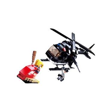 Imagem de Blocos de Montar Helicóptero da Policia 221 Peças Multikids - BR1459 BR1459