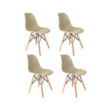 Imagem de Conjunto 4 Cadeiras Eames  Creme
