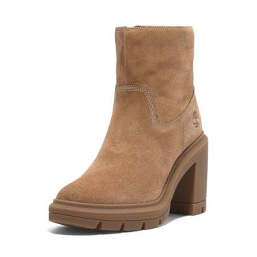 Imagem de Timberland Bota feminina moderna Allington Heights com zíper médio, Camurça enferrujada, 38