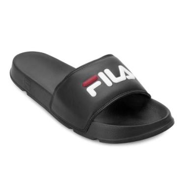 Imagem de Chinelo Fila Drifter Basic PBV FL25, 41, Preto, Branco