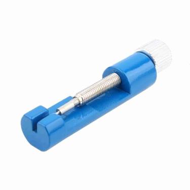 Imagem de Phefop Metal Ajustável Pulseira de Relógio Pulseira Link Pino Removedor Kit de Ferramentas de Reparo, Compacto e Fácil de Usar para a Maioria das de Relógio (Azul)