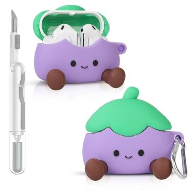 Imagem de Capa para Samsung Galaxy Buds 3/3 Pro (2024) | para fones de ouvido Galaxy Buds 3 FE (2025) | Capa protetora de carregamento de silicone | Design de pele de vários estilos | com kit de limpeza e