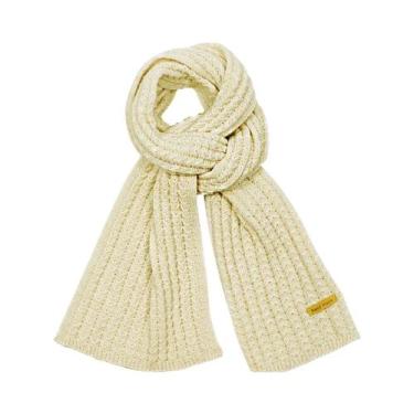 Imagem de Cachecol De Lã Tricotado Grosso E Quente Unissex, Macio, Em Cashmere P