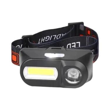 Imagem de Lanterna De Cabeça Recarregável USB Para Atividades Ao Ar Livre, Luz F