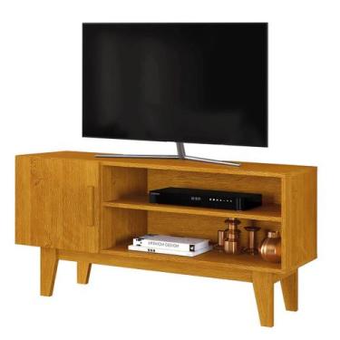 Imagem de Rack Bancada para Tv de até 42" 1 Porta Dallen Naturale - Carmolar, Na