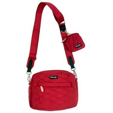 Imagem de Daizzy Gear Bolsa tiracolo para passear para cães com bolsa de treinamento – Impermeável com dispensador de bolsa de cocô, Pup Wishes, Medium