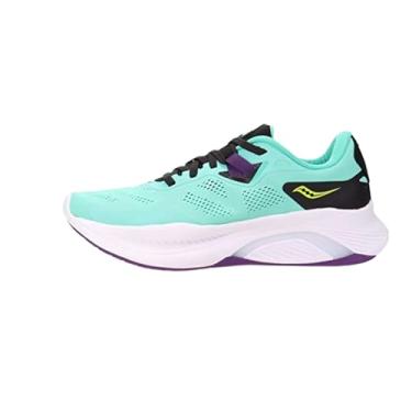 Imagem de Saucony Tênis de corrida feminino Guide 15, Menta Fria/Ácido, 36