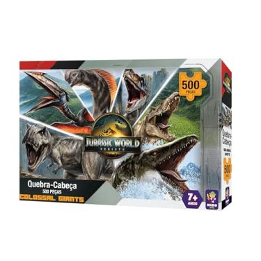 Imagem de Jurassic Rebirth, Quebra-cabeça 500 peças Colossal Giant, Mimo brinquedos