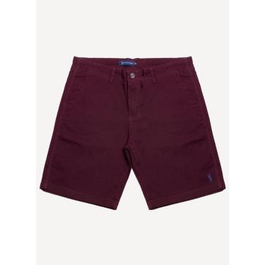 Imagem de Bermuda Sarja Aleatory Lisa Vinho-Masculino