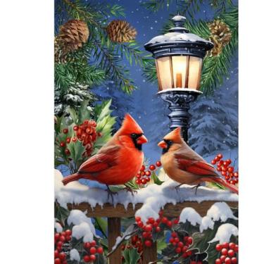 Imagem de Briarwood Lane Bandeira Winter Glow Cardinals House