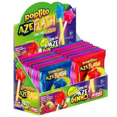 Imagem de Pirulito Pop Lito Sabores Sortidos Azeflash 24 Unidades de 11g