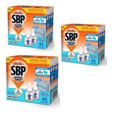 Imagem de Repelente Líquido Elétrico SBP 2 Unidades 32,5ml Refil c/3