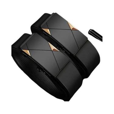 Imagem de Cinto De Couro Genuíno Masculino 2 Peças Marca De Luxo Cinto Automátic