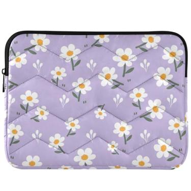 Imagem de Capa para notebook florida roxa fofa para laptop para MacBook Air 13 polegadas, universal, 13-14 polegadas, capas fofas para computador