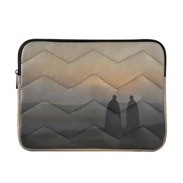 Imagem de Bolsas para laptop Mountain Top Sunset Gray, capa protetora à prova de choque, bolsa de professor de 33 a 13,3 polegadas