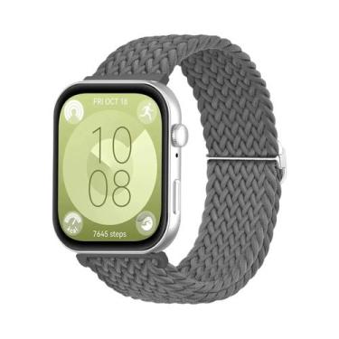 Imagem de Pulseira Trançada De Nylon Para Huawei Watch Fit 3 2 1, Faixa Solo Loo