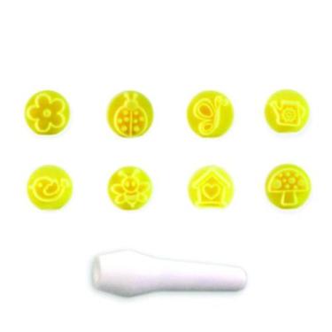 Imagem de Kit carimbo animais amarelo bluestar - BLUSTAR