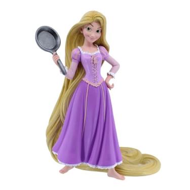 Imagem de Enesco Disney Showcase Estatueta de 15º aniversário da Rapunzel segurando frigideira, 21 cm, multicolorido