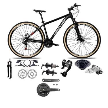 Imagem de Bicicleta Aro 29 Absolute Nero 5 27v Shimano Altus K7 Pdv Mt101 Freio Hidráulico Trava Pneus Faixa-Unissex