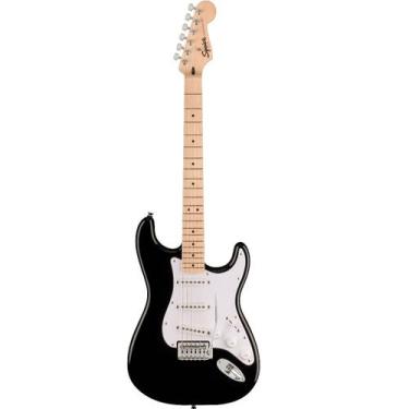 Imagem de Guitarra Stratocaster Sonic MN WPG BLK - Squier By Fender