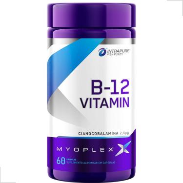 Imagem de Vitamina B12 Cianocobalamina 2,4ug 60 Capsulas Myoplex-Unissex