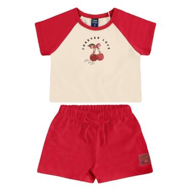 Imagem de Conjunto Cropped Cerejinha e Short Bee Loop-Feminino