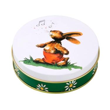 Imagem de Caixas De Doces - Organizador de Armazenamento em Folha de Flandres Coelhinho da Páscoa | Caixa De Presente Da Páscoa - Para Família Estudantes Adultos Crianças Homens Mulheres Feriado Uso Diário Casa