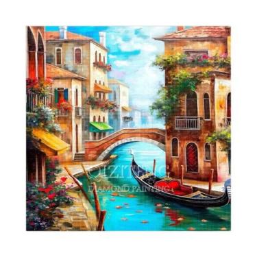 Imagem de Kit De Pintura Diamante 5D Paisagem Urbana, Bordado Completo, Cenário 